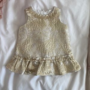 Lilly Pulitzer 3-6 month gold dress